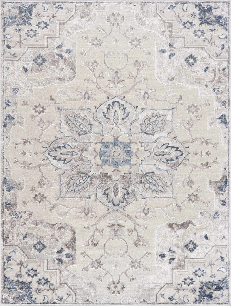 Hauteloom Limited Edition HLEBCALUAA1 Blue Machine Made Polypropylene Rug
