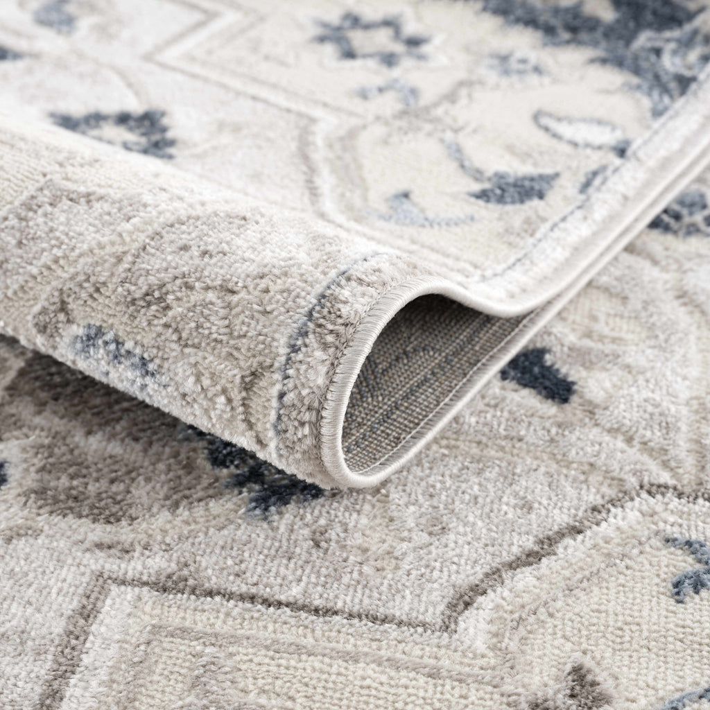 Hauteloom Limited Edition HLEBCALUAA1 Blue Machine Made Polypropylene Rug