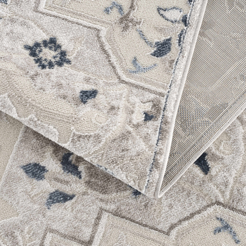 Hauteloom Limited Edition HLEBCALUAA1 Blue Machine Made Polypropylene Rug