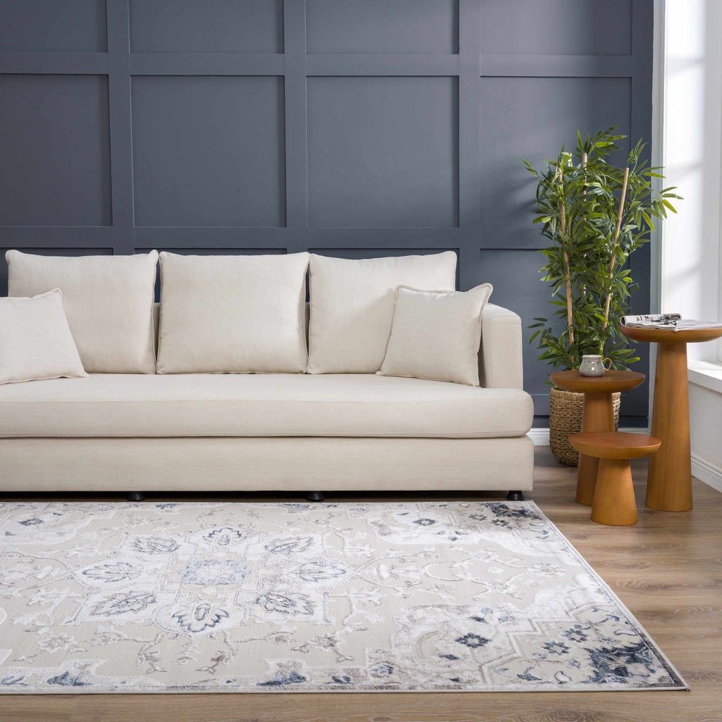 Hauteloom Limited Edition HLEBCALUAA1 Blue Machine Made Polypropylene Rug