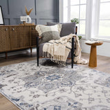 Hauteloom Limited Edition HLEBCALUAA1 Blue Machine Made Polypropylene Rug