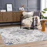 Hauteloom Limited Edition HLEBCALUAA1 Blue Machine Made Polypropylene Rug