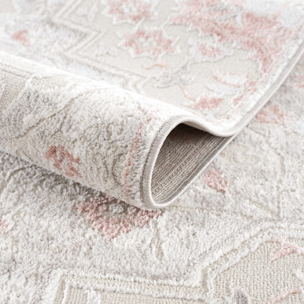 Hauteloom Limited Edition HLEBCALUAA2 Pink Machine Made Polypropylene Rug
