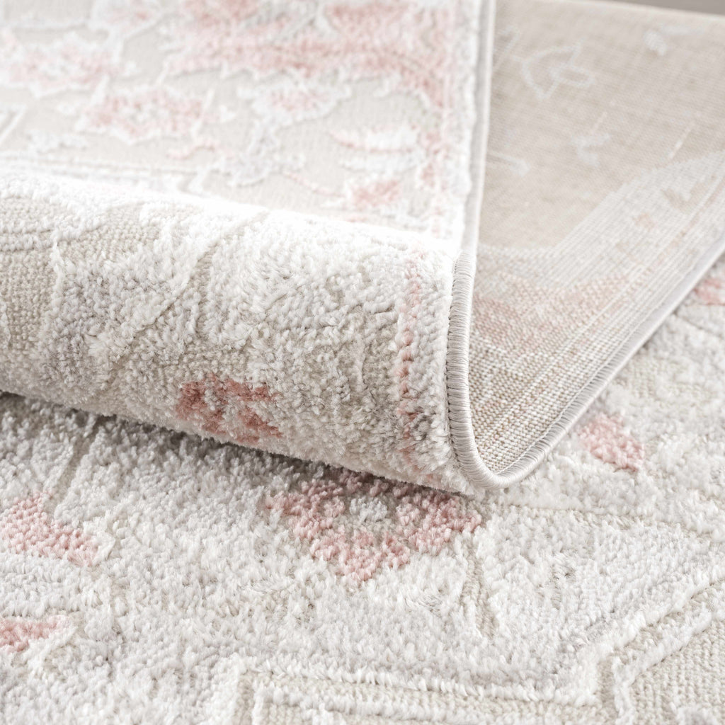 Hauteloom Limited Edition HLEBCALUAA2 Pink Machine Made Polypropylene Rug