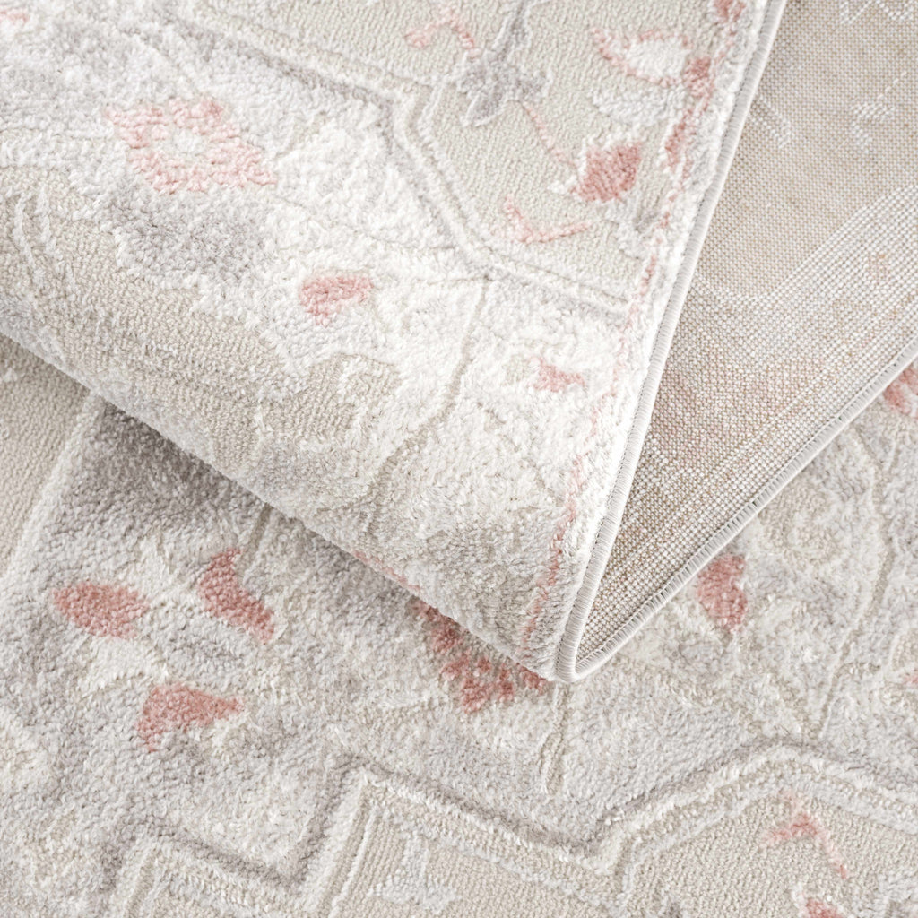 Hauteloom Limited Edition HLEBCALUAA2 Pink Machine Made Polypropylene Rug