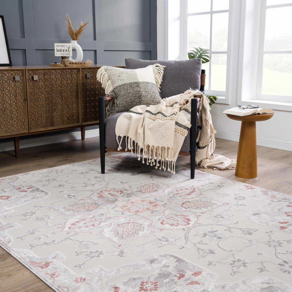 Hauteloom Limited Edition HLEBCALUAA2 Pink Machine Made Polypropylene Rug