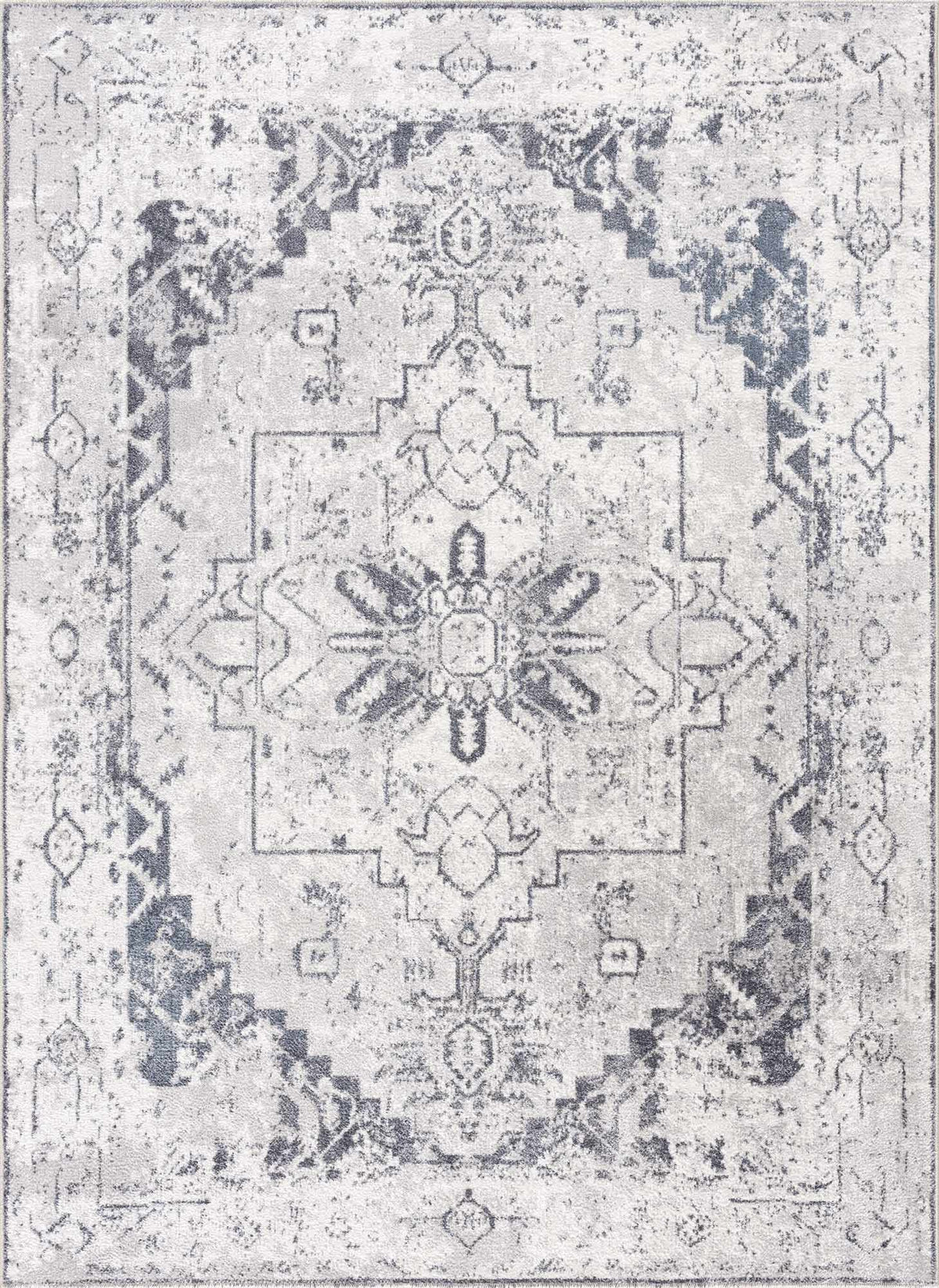 Hauteloom Hera SLLIHERAT81 Ivory Machine Made Polyester Rug