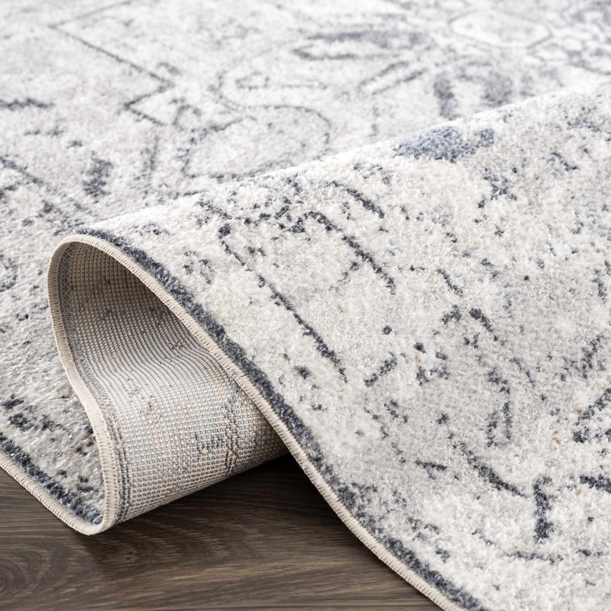 Hauteloom Hera SLLIHERAT81 Ivory Machine Made Polyester Rug