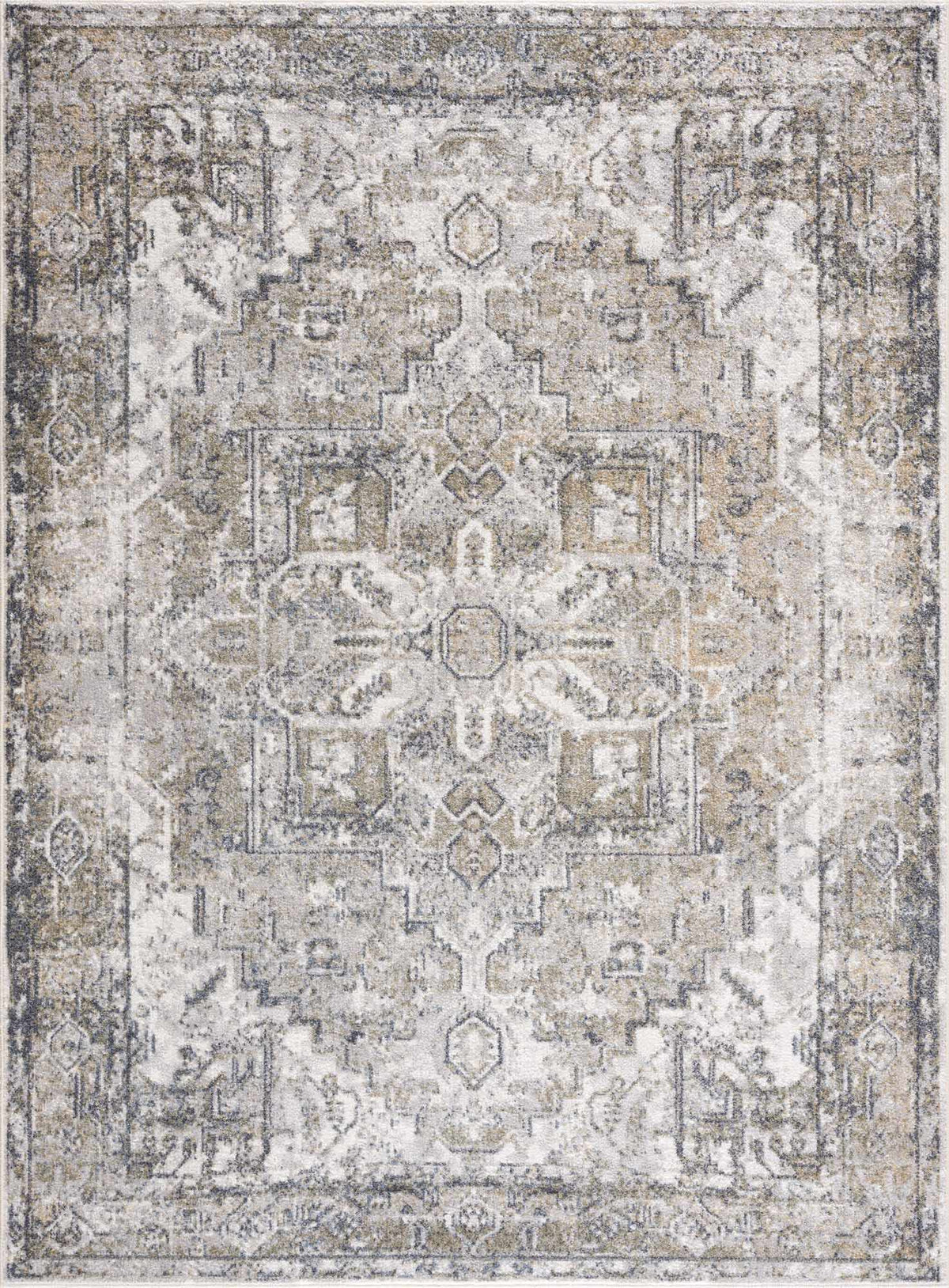 Hauteloom Hera SLLIHERAA43 Ivory Machine Made Polyester Rug