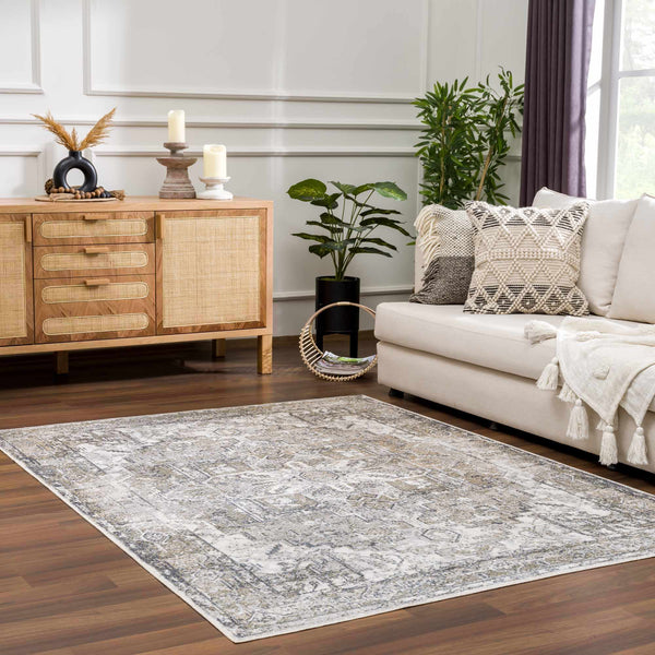 Hauteloom Hera SLLIHERAA43 Ivory Machine Made Polyester Rug
