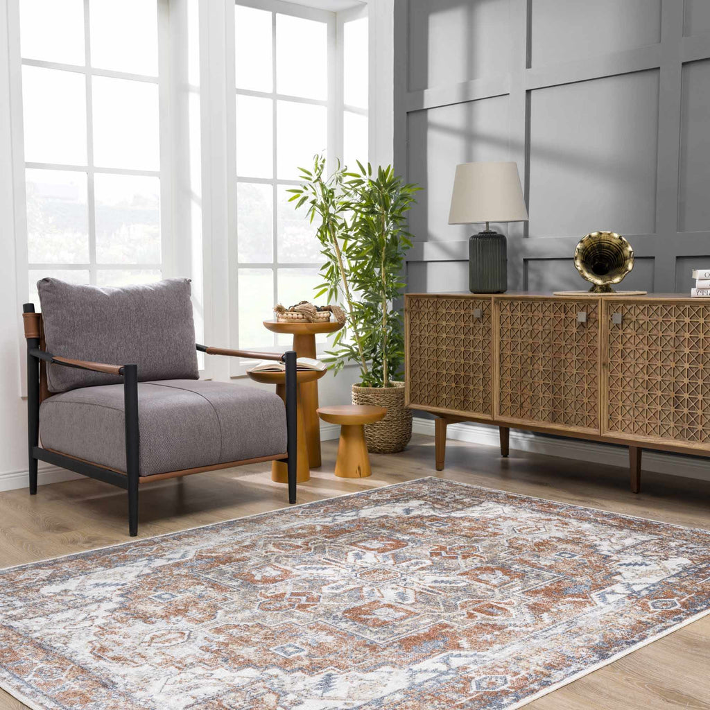 Hauteloom Hera SLLIHERAA26 Navy Machine Made Polyester Rug