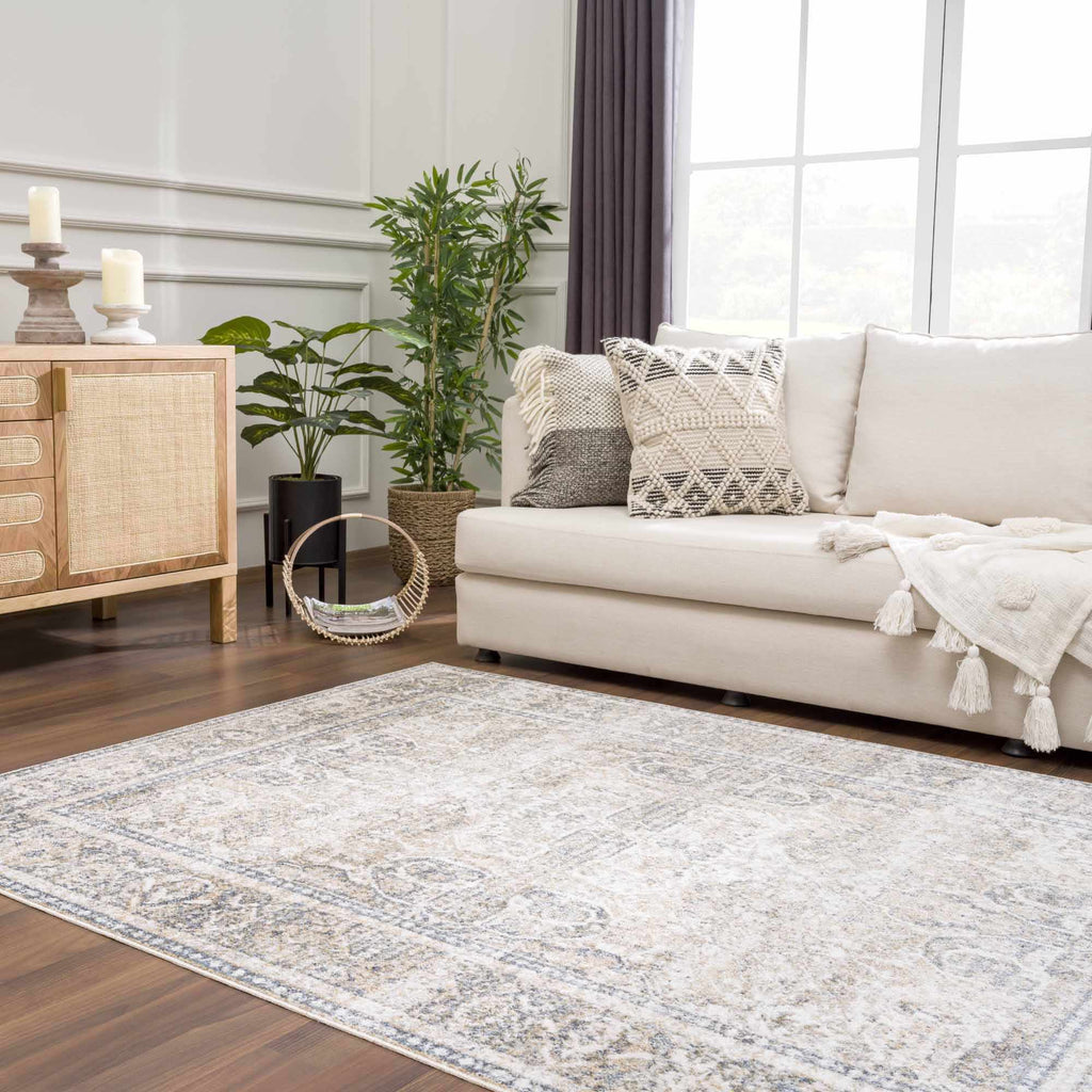 Hauteloom Arias SLLIARIASA1 Beige Machine Made Polyester Rug