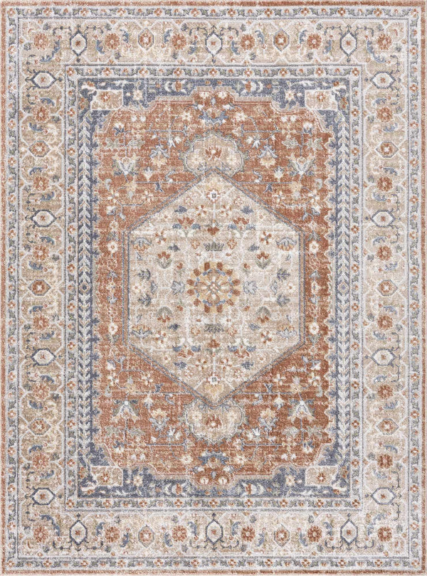 Hauteloom Gael SLLIGAEL890 Dark Orange Machine Made Polyester Rug