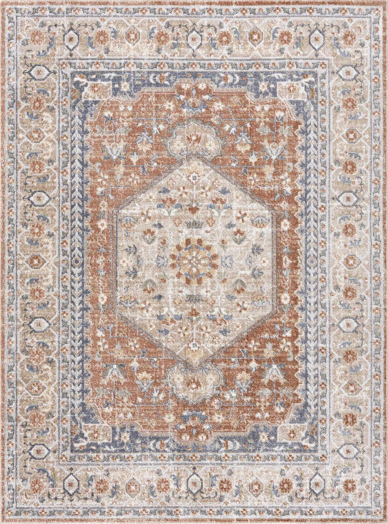 Hauteloom Gael SLLIGAEL890 Dark Orange Machine Made Polyester Rug