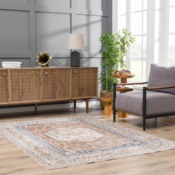 Hauteloom Gael SLLIGAEL890 Dark Orange Machine Made Polyester Rug