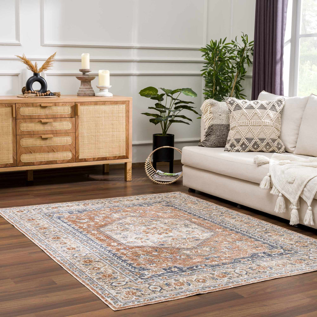 Hauteloom Gael SLLIGAEL890 Dark Orange Machine Made Polyester Rug