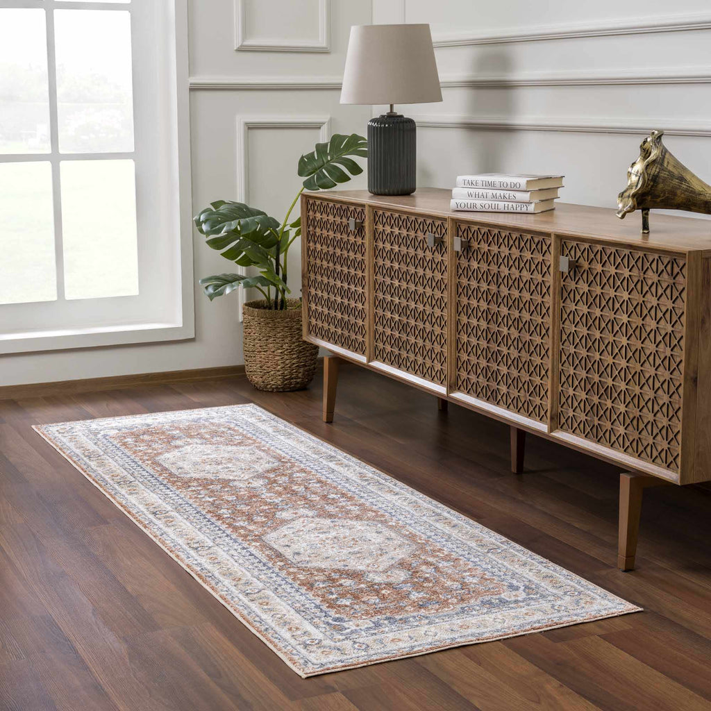 Hauteloom Gael SLLIGAEL890 Dark Orange Machine Made Polyester Rug