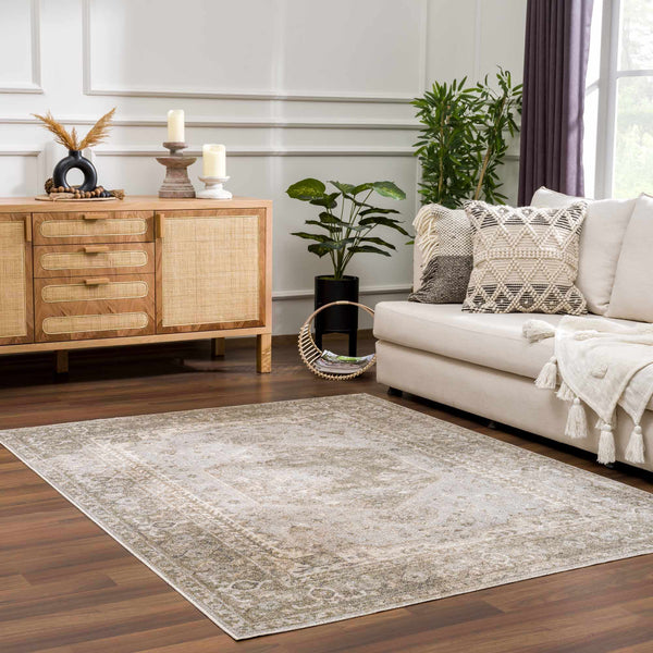 Hauteloom Gael SLLIGAEL823 Olive Machine Made Polyester Rug