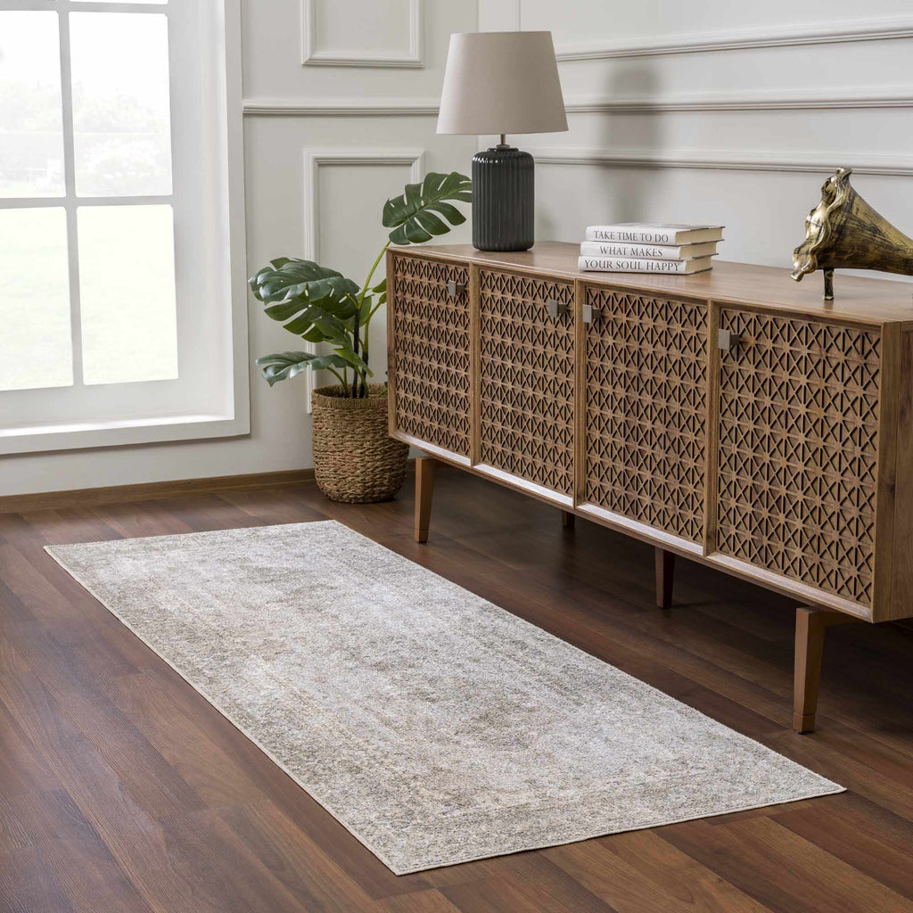 Hauteloom Gael SLLIGAEL823 Olive Machine Made Polyester Rug