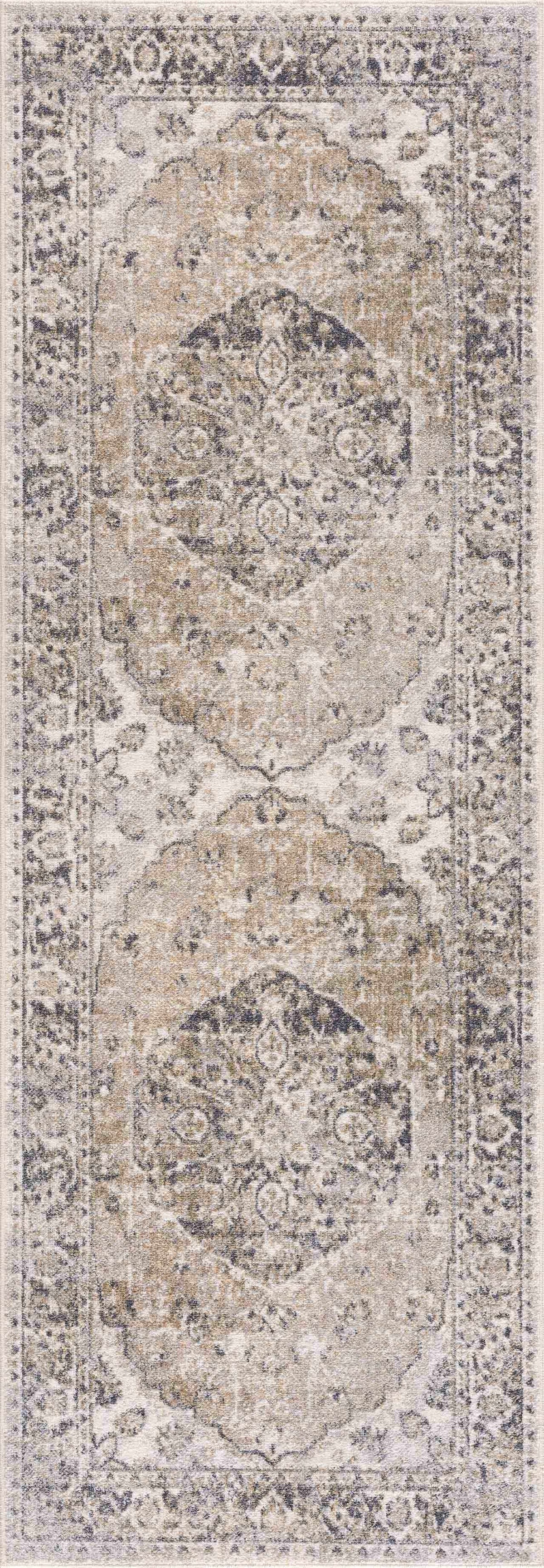 Hauteloom Rudo SLLIRUDOAA1 Light Brown Machine Made Polyester Rug