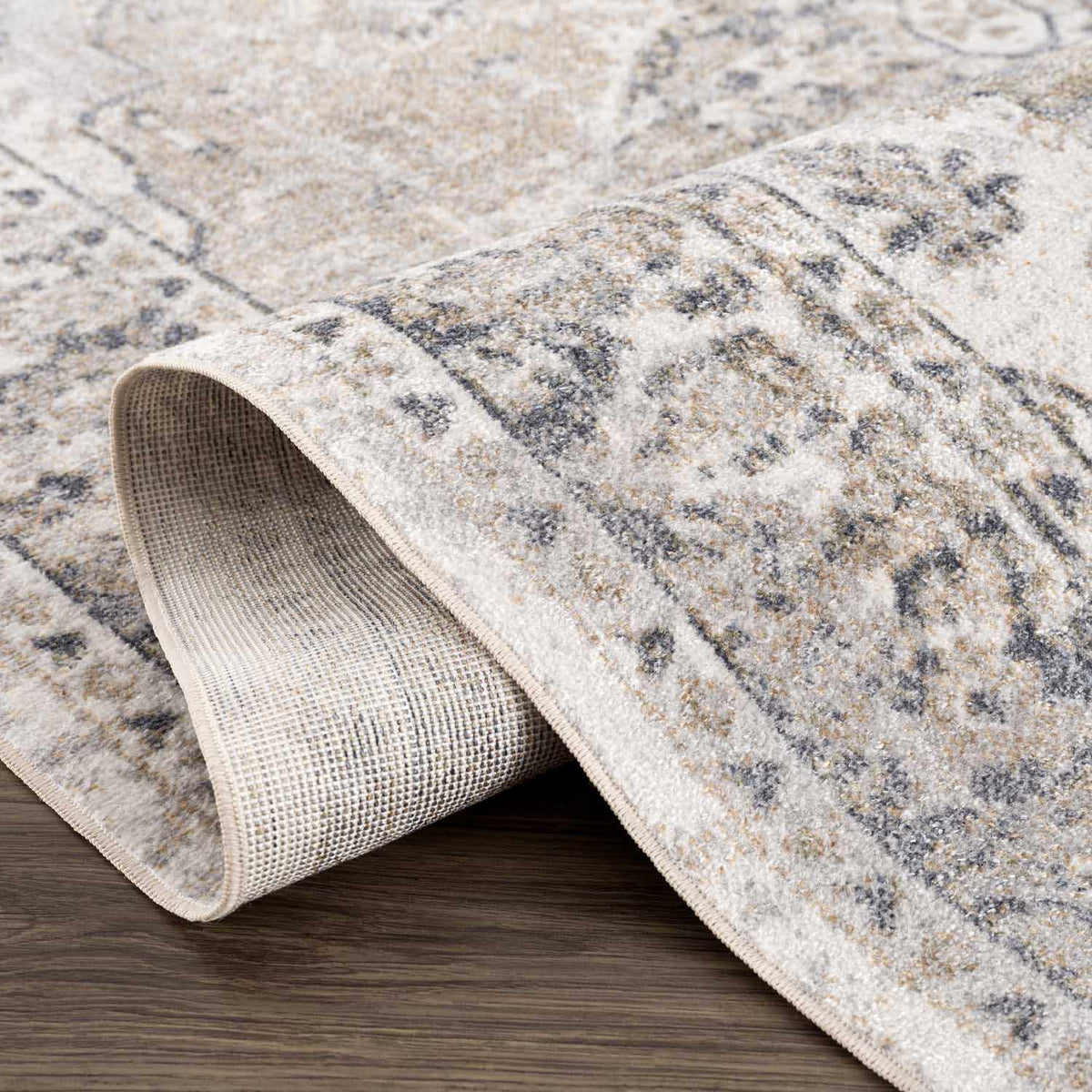Hauteloom Rudo SLLIRUDOAA1 Light Brown Machine Made Polyester Rug