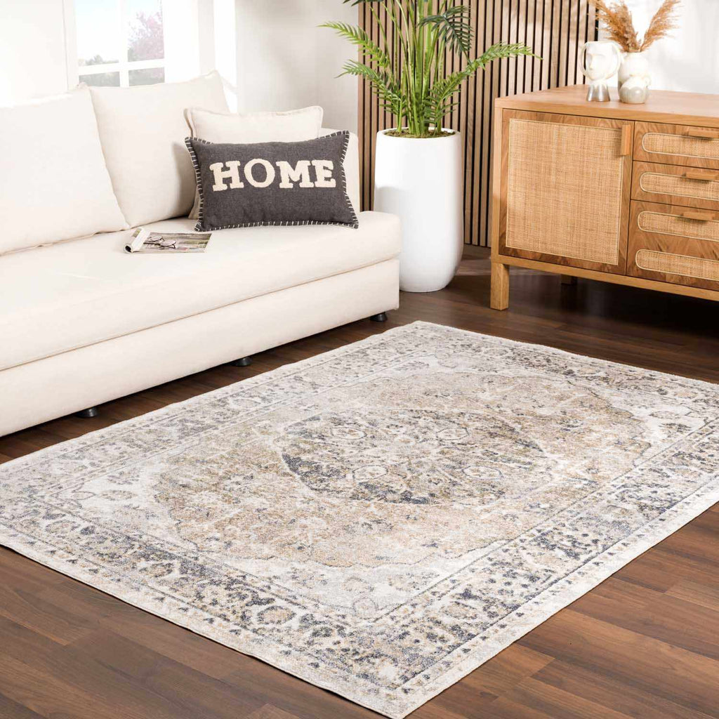 Hauteloom Rudo SLLIRUDOAA1 Light Brown Machine Made Polyester Rug