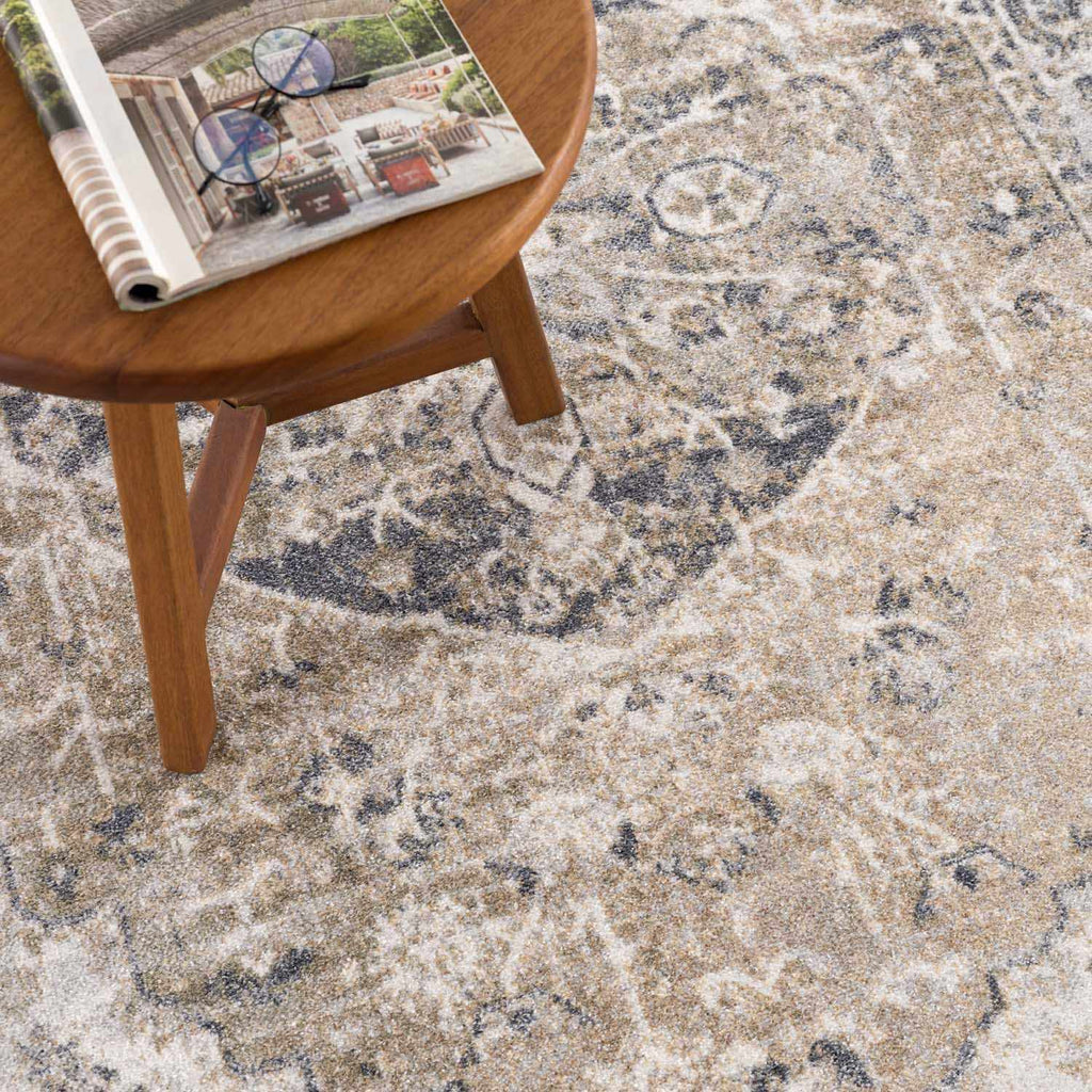 Hauteloom Rudo SLLIRUDOAA1 Light Brown Machine Made Polyester Rug