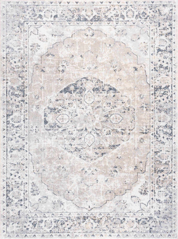 Hauteloom Rudo SLLIRUDOAA2 Light Gray Machine Made Polyester Rug