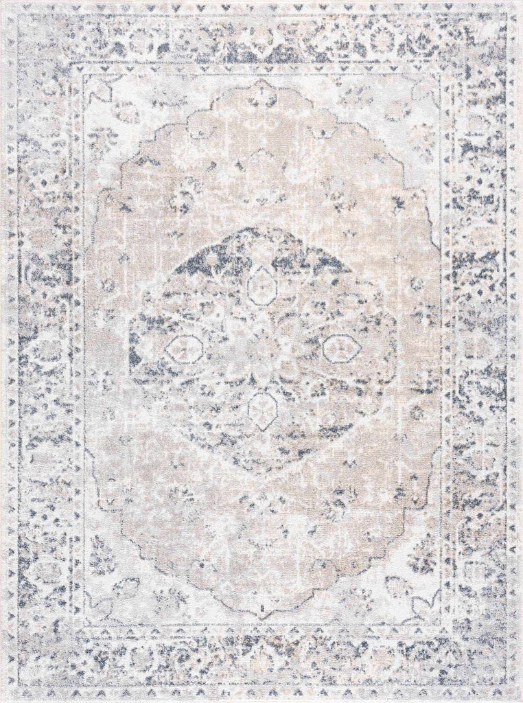Hauteloom Rudo SLLIRUDOAA2 Light Gray Machine Made Polyester Rug