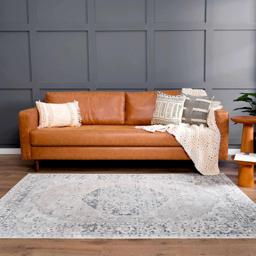 Hauteloom Rudo SLLIRUDOAA2 Light Gray Machine Made Polyester Rug