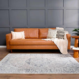 Hauteloom Rudo SLLIRUDOAA2 Light Gray Machine Made Polyester Rug