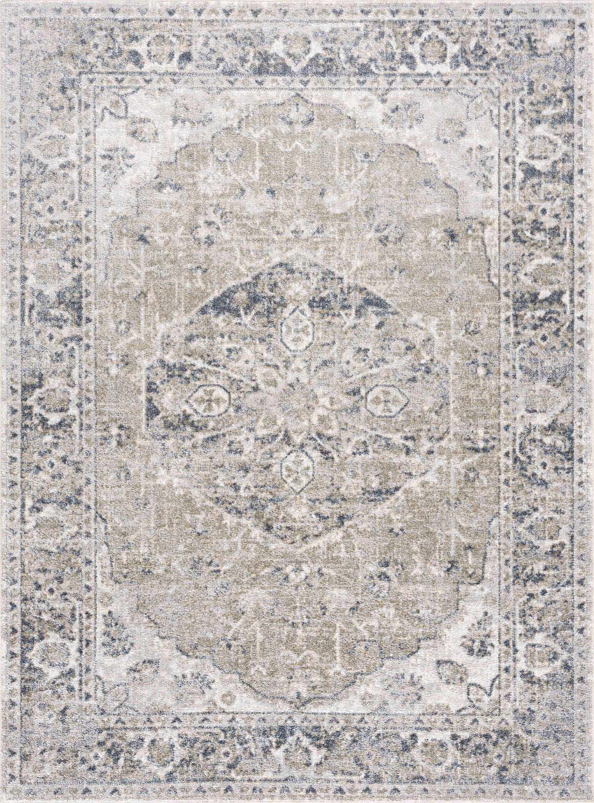 Hauteloom Rudo SLLIRUDOAA3 Gray Machine Made Polyester Rug