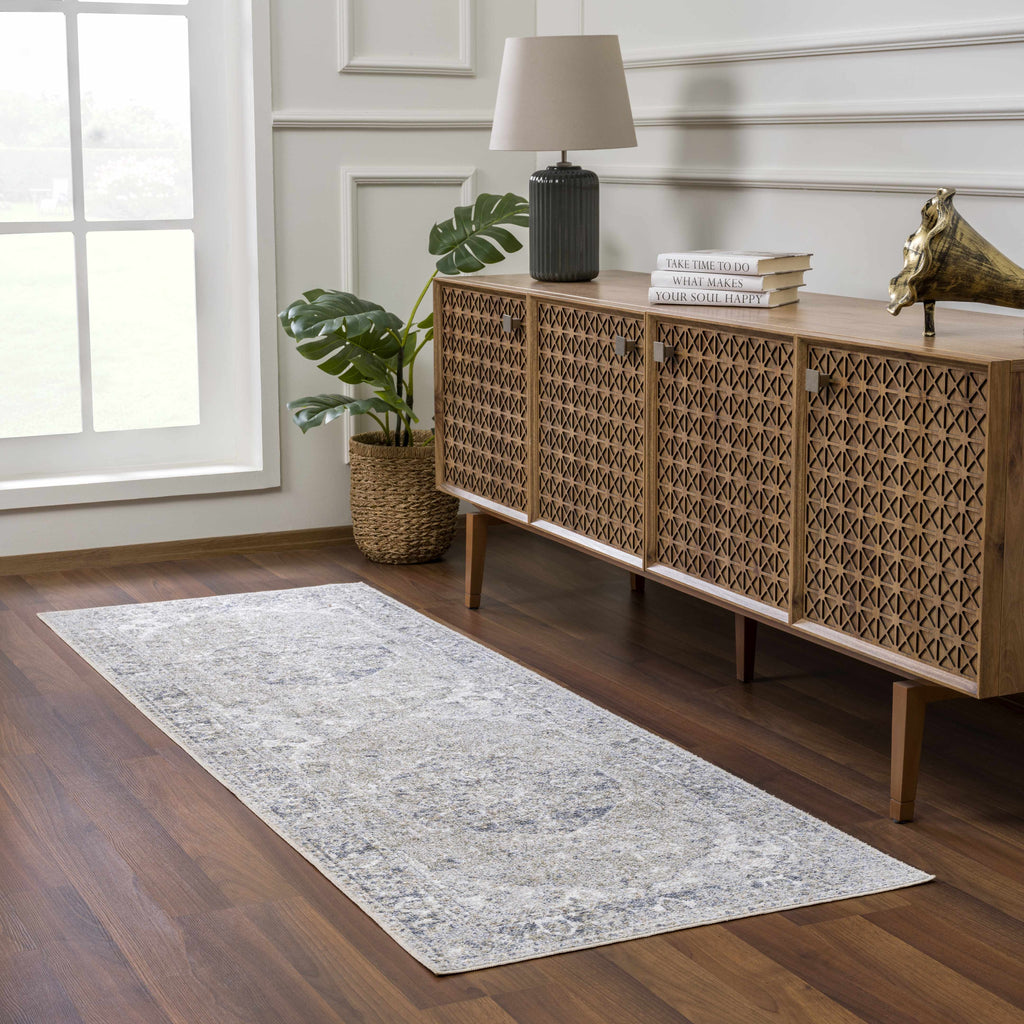 Hauteloom Rudo SLLIRUDOAA3 Gray Machine Made Polyester Rug