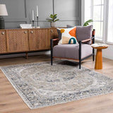 Hauteloom Rudo SLLIRUDOAA3 Gray Machine Made Polyester Rug