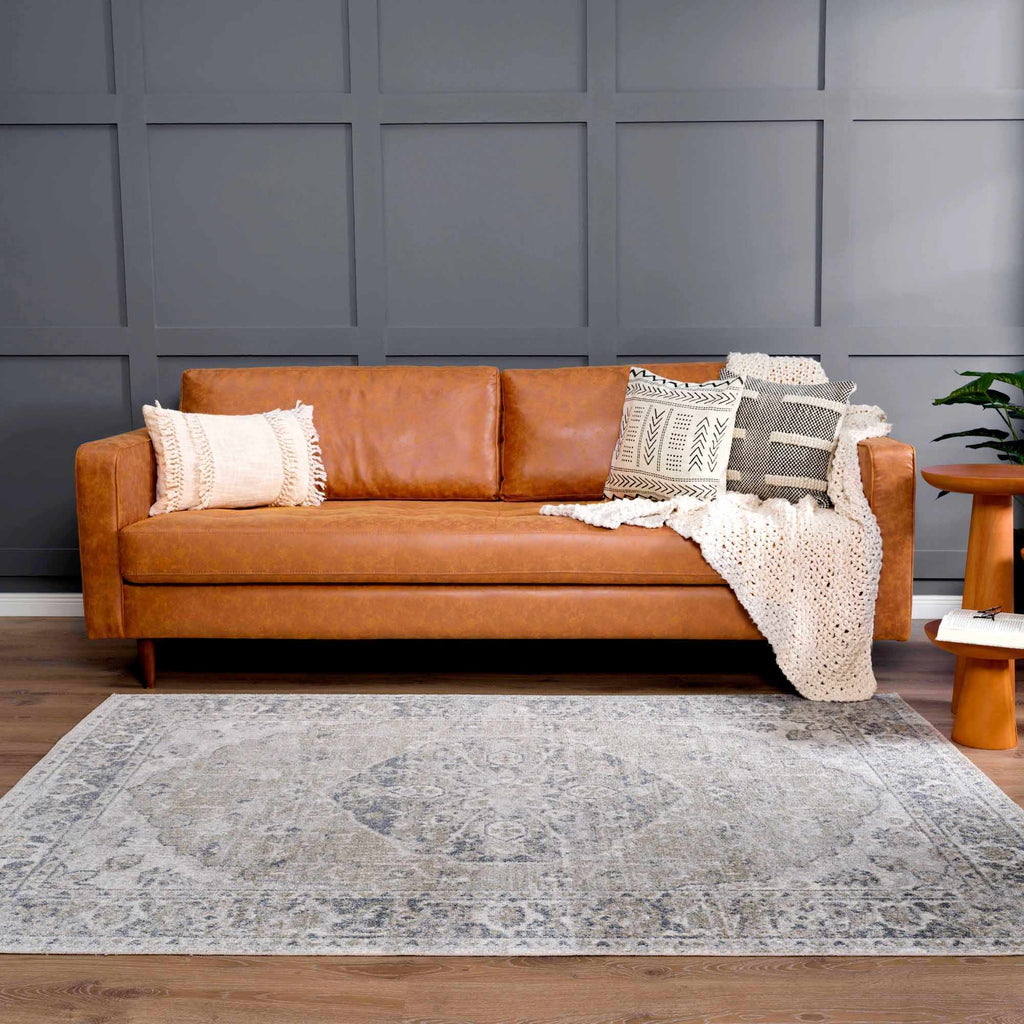 Hauteloom Rudo SLLIRUDOAA3 Gray Machine Made Polyester Rug