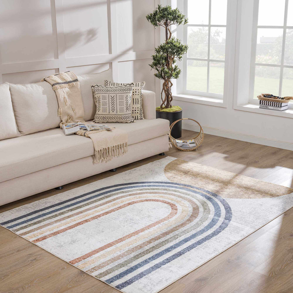 Hauteloom Giza SLLIGIZA890 Navy Machine Made Polyester Rug