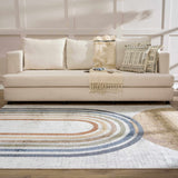 Hauteloom Giza SLLIGIZA890 Navy Machine Made Polyester Rug