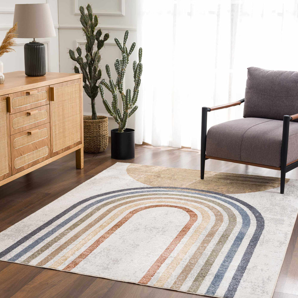 Hauteloom Giza SLLIGIZA890 Navy Machine Made Polyester Rug