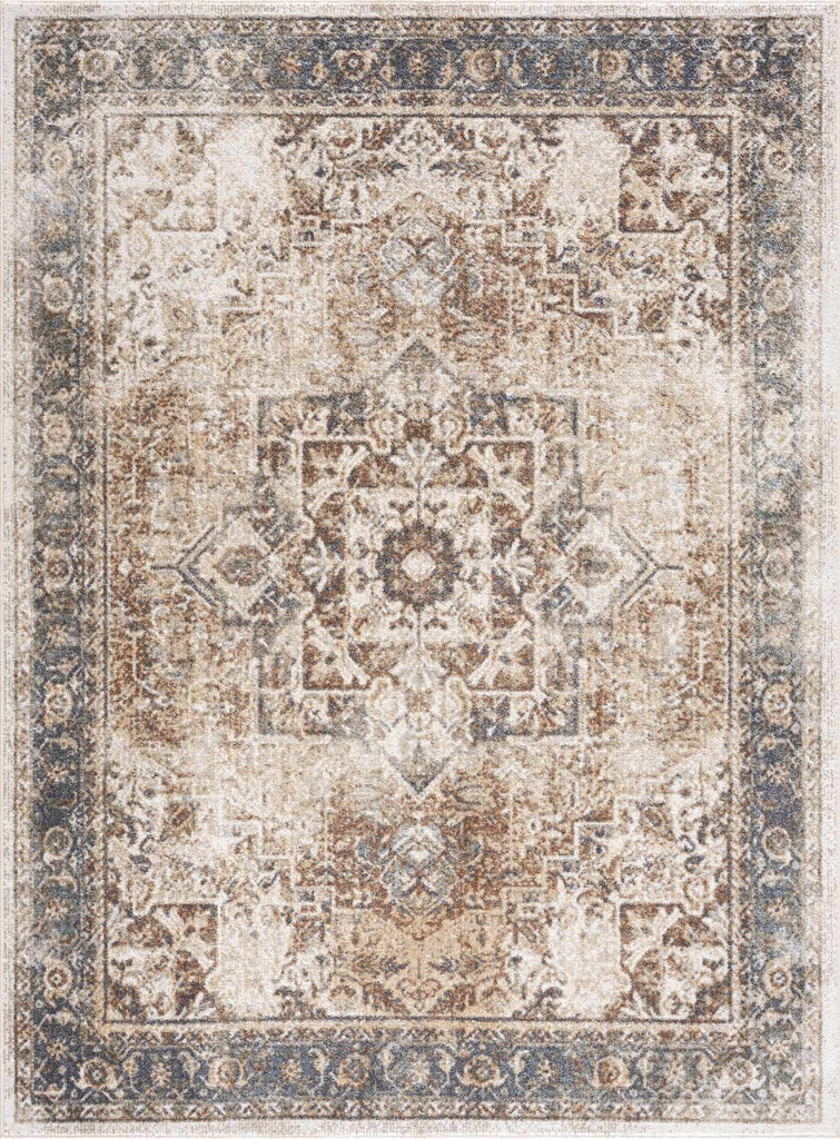 Hauteloom Fang SLLIFANG825 Navy Machine Made Polyester Rug
