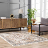 Hauteloom Fang SLLIFANG825 Navy Machine Made Polyester Rug