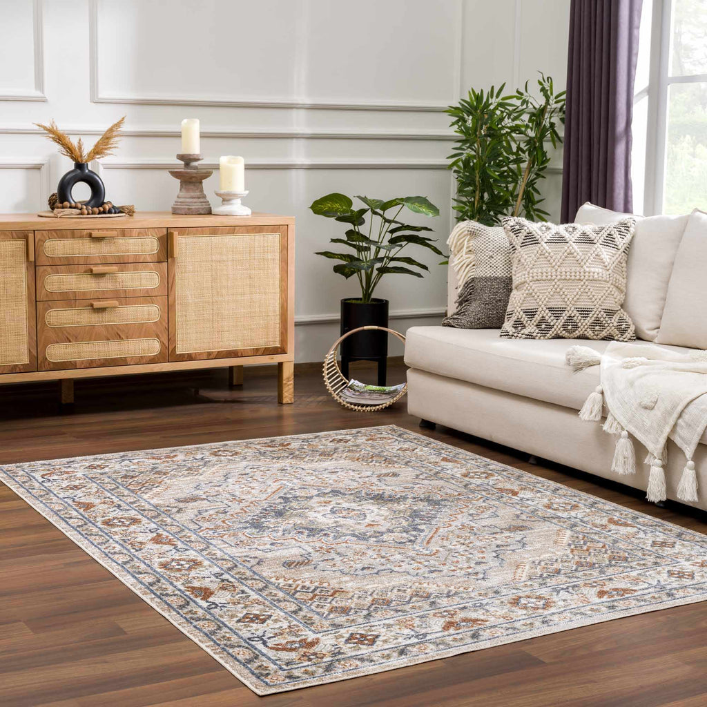 Hauteloom Erez SLLIEREZ890 Navy Machine Made Polyester Rug