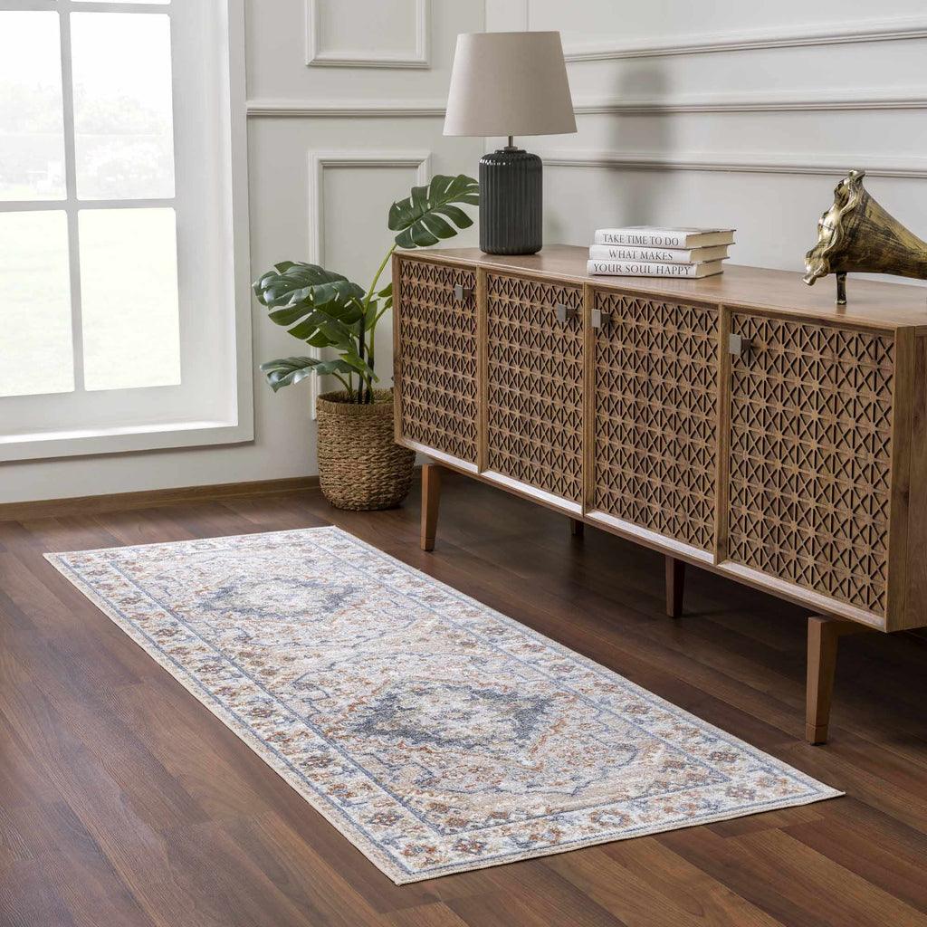 Hauteloom Erez SLLIEREZ890 Navy Machine Made Polyester Rug