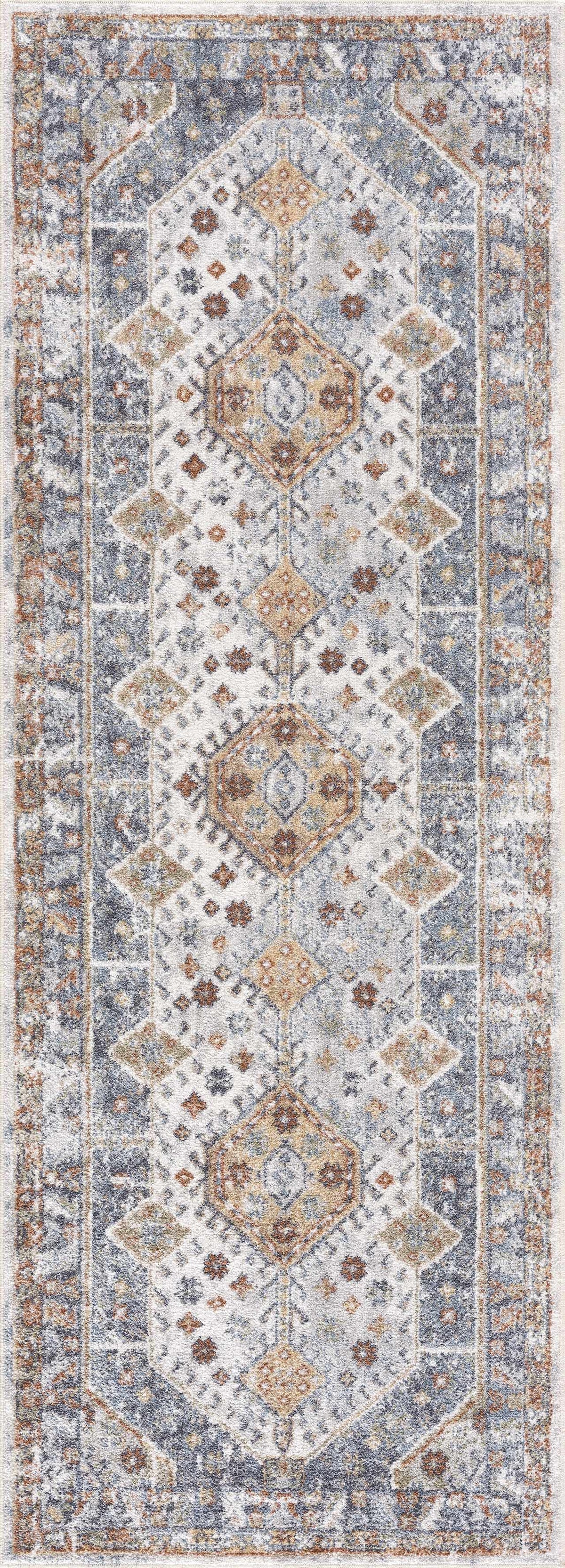 Hauteloom Afya SLLIAFYA890 Navy Machine Made Polyester Rug