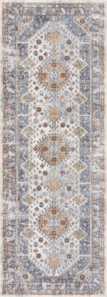 Hauteloom Afya SLLIAFYA890 Navy Machine Made Polyester Rug