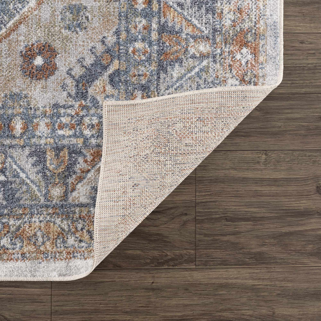 Hauteloom Afya SLLIAFYA890 Navy Machine Made Polyester Rug