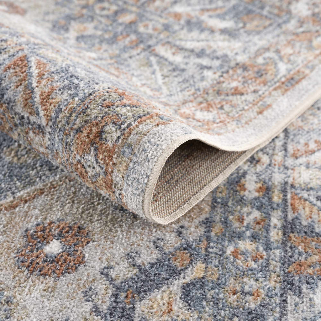 Hauteloom Afya SLLIAFYA890 Navy Machine Made Polyester Rug