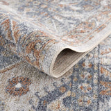 Hauteloom Afya SLLIAFYA890 Navy Machine Made Polyester Rug