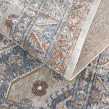 Hauteloom Afya SLLIAFYA890 Navy Machine Made Polyester Rug