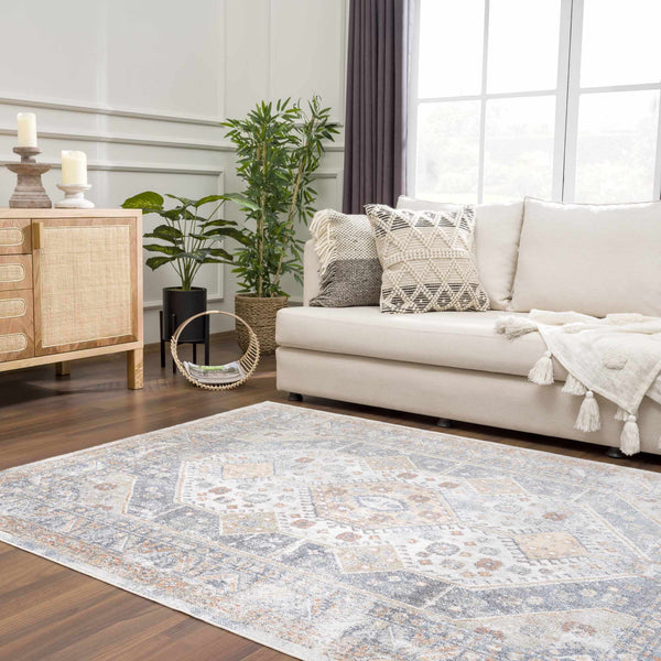 Hauteloom Afya SLLIAFYA890 Navy Machine Made Polyester Rug
