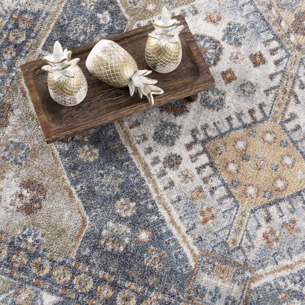 Hauteloom Afya SLLIAFYA890 Navy Machine Made Polyester Rug